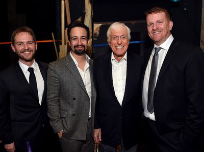 Matt Shakman, Lin-Manuel Miranda, Dick Van Dyke and Gil Cates Jr.  Photo