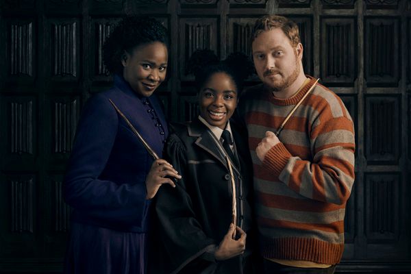 Nicola Alexis (Hermione Granger),  Helen Aluko (Rose Granger-Weasley) and Thomas Aldr Photo
