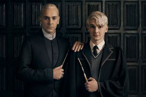 James Howard (Draco Malfoy) and Jonathan Case (Scorpius Malfoy) Photo