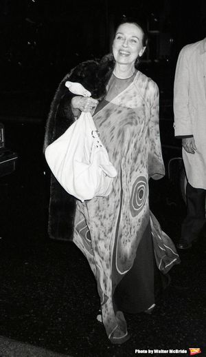 Patricia Morrison leaving Lincoln Center on March 1,1982 in New York City. Photo