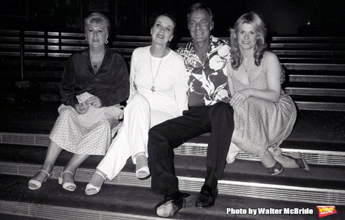 Margaret Whiting, Patricia Morrison and Candice Earley performing in 'Gigi', with the Kenley Players on June 30, 1982 in Dayton Ohio. at 