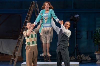 Brian Shepard (Cosmo Brown), Tessa Grady (Kathy Selden) and Danny Gardner (Don Lockwo Photo
