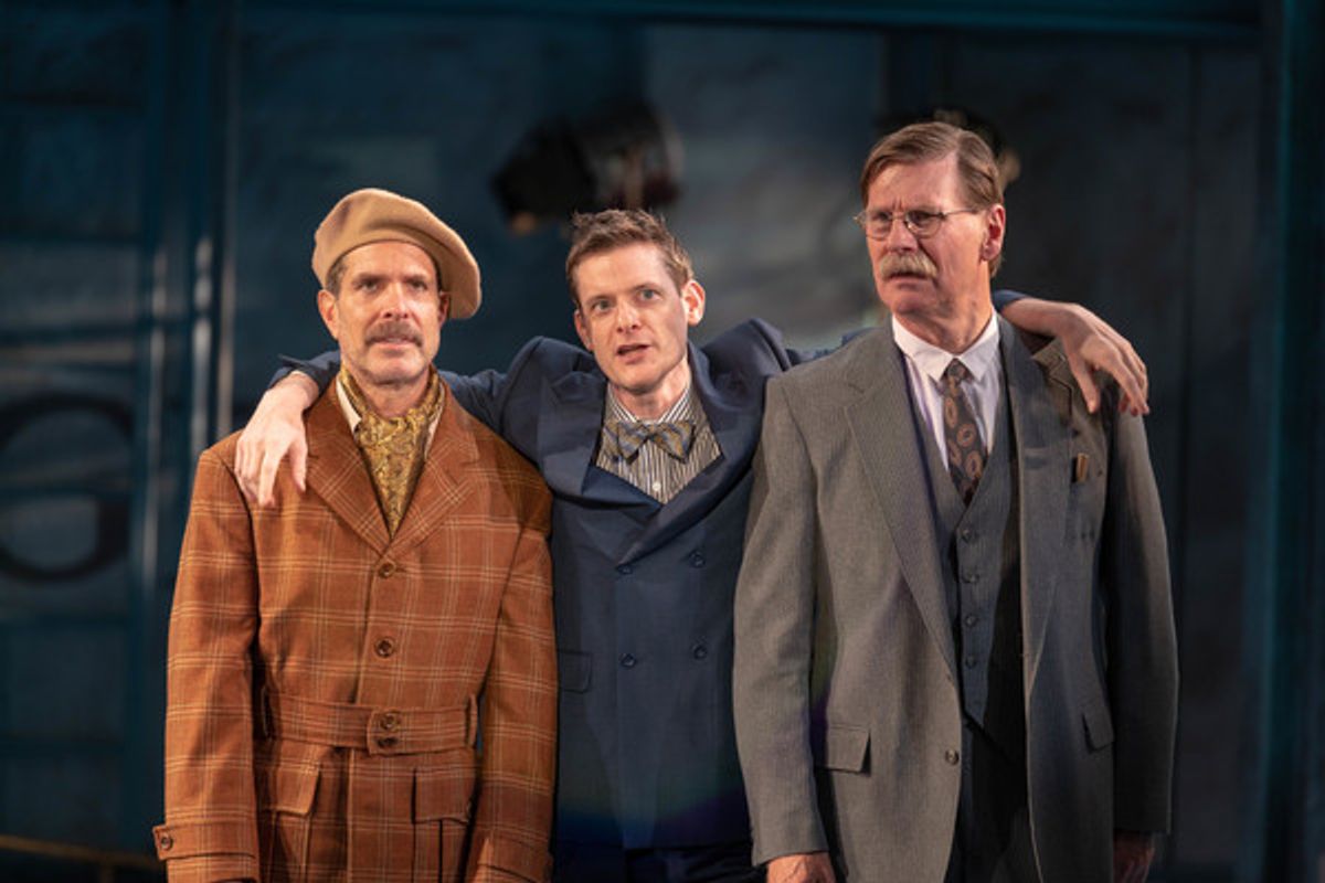 Ben Prayz (Roscoe Dexter), Brian Shepard (Cosmo Brown) and Leer Leary (R.F. Simpson)	 at 