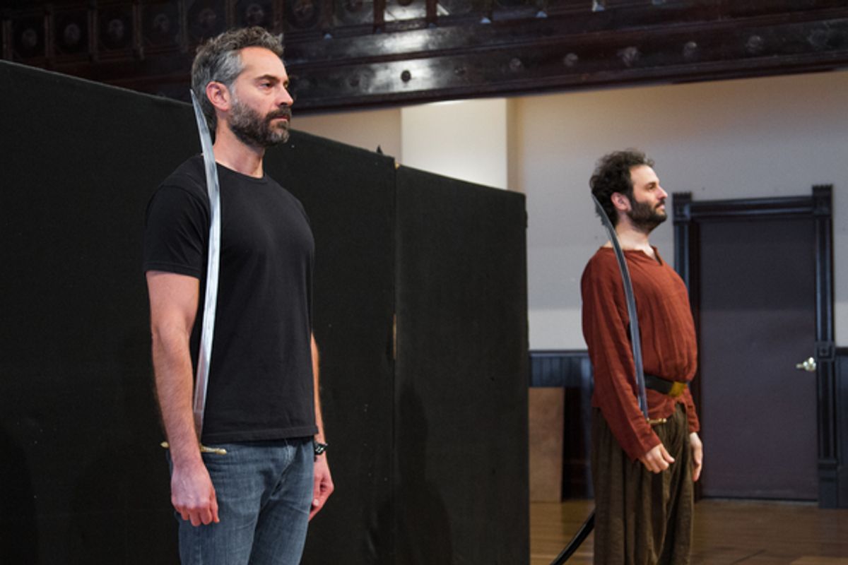 Omar  Metwally and  Arian  Moayed at 