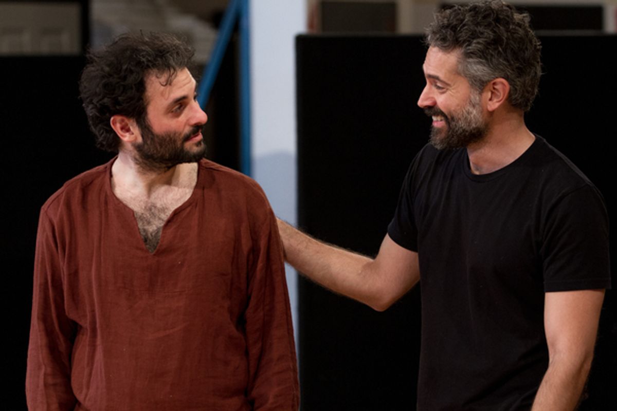 Omar  Metwally and  Arian  Moayed at 