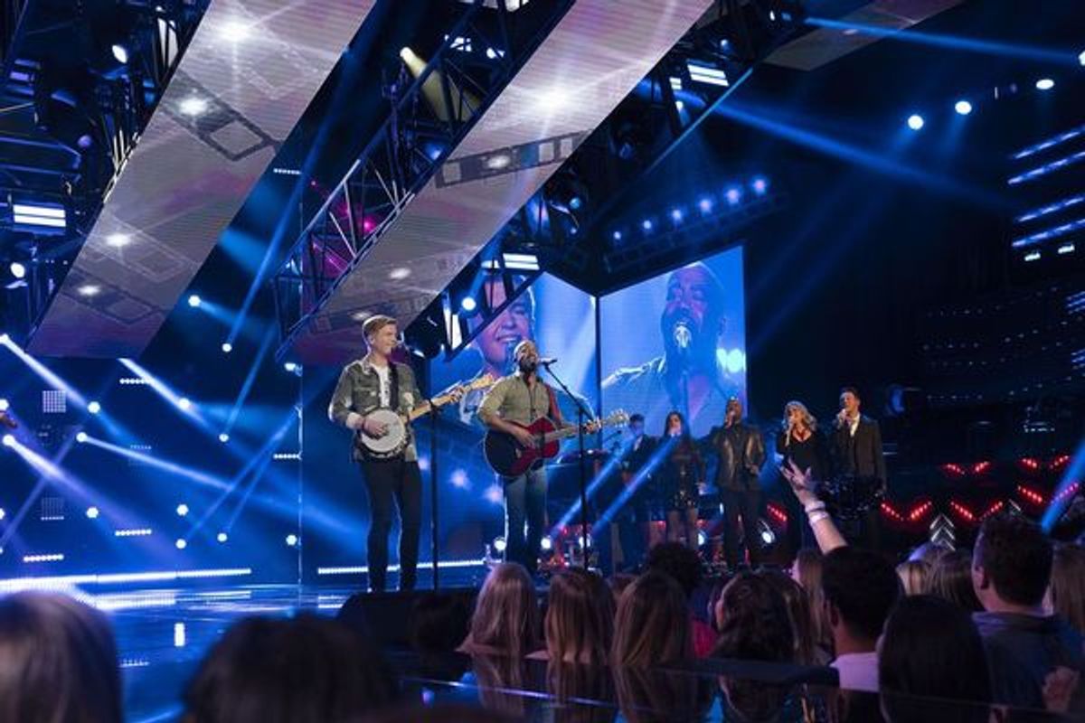 Caleb Lee Hutchinson and Darius Rucker at 