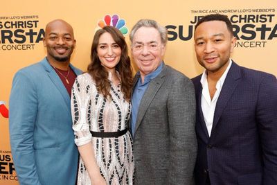 Brandon Victor Dixon, Sara Bareilles, Andrew Lloyd Webber, John Legend Photo
