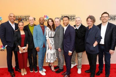 Harvey Mason, Jr., Camille A. Brown, Neil Meron, Brandon Victor Dixon, Sara Bareilles Photo