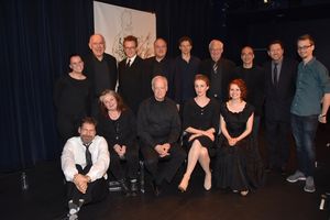 Director David Staller joins with Eric N. Mattingly, Britini Serrano and Tonight's Cast-Lenny Wolpe, Don Stephenson, Kevin Ligon, Tony Roach, Tim Jerome, Evan Zes, Warren Kelley, Patti Perkins, Reed Birney, Lisa O'Hare and Kristin Parker @ BroadwayWorld Director David Staller joins with Eric N. Mattingly, Britini Serrano and Tonight's Ca Photo