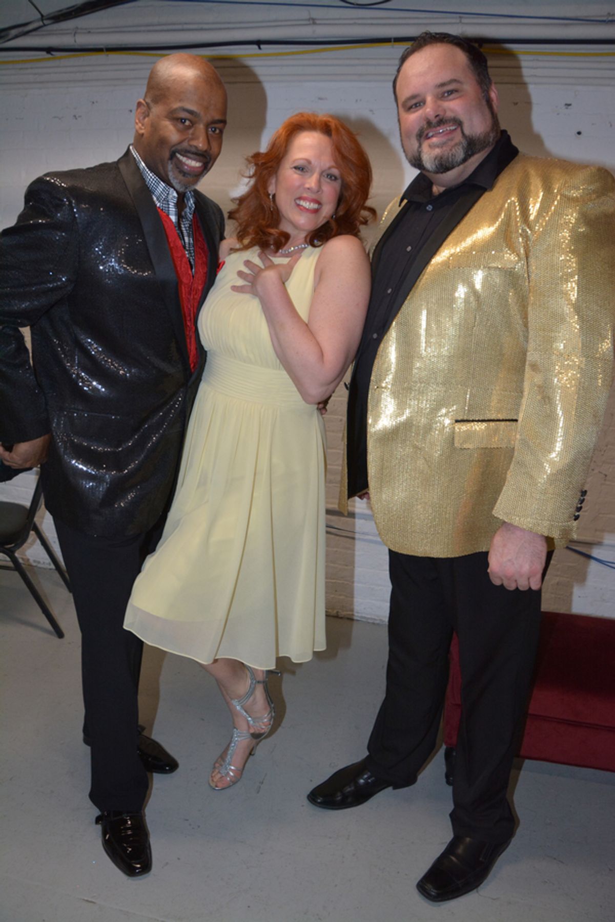 Lance Roberts, Carolee Carmello and Luke Grooms at 
