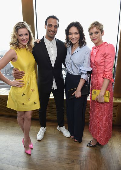 Taylor Louderman, Ari'el Stachel, Katrina Lenk, and Denise Gough  Photo