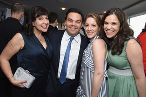 Kristen Anderson-Lopez, Robert Lopez, Jessie Mueller, and Lindsay Mendez @ BroadwayWorld Kristen Anderson-Lopez, Robert Lopez, Jessie Mueller, and Lindsay Mendez Photo