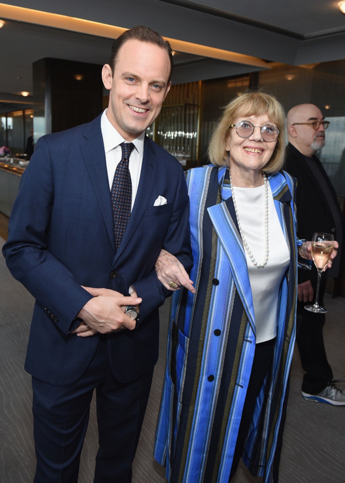 Harry Hadden-Paton and Diana Rigg  at 