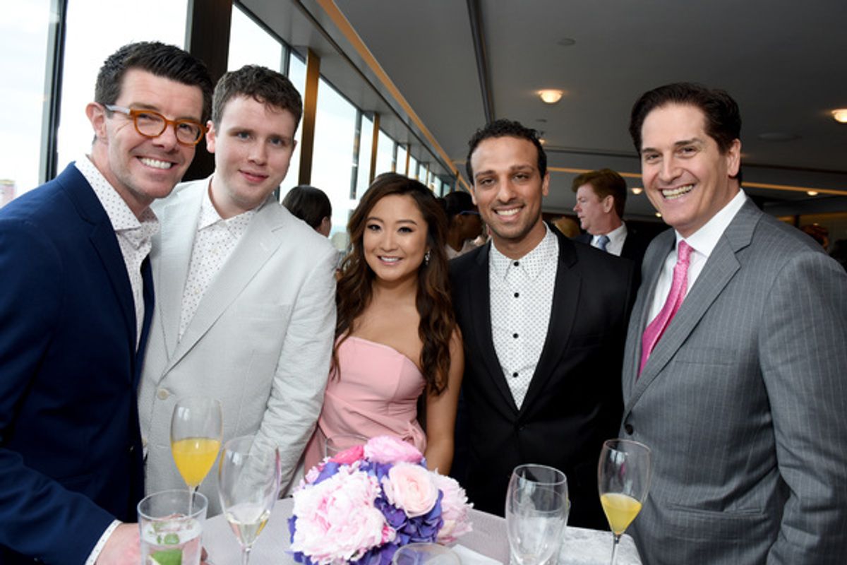 Gavin Lee, Grey Henson, Ashley Park, Ari'el Stachel, and Nick Scandalios at 