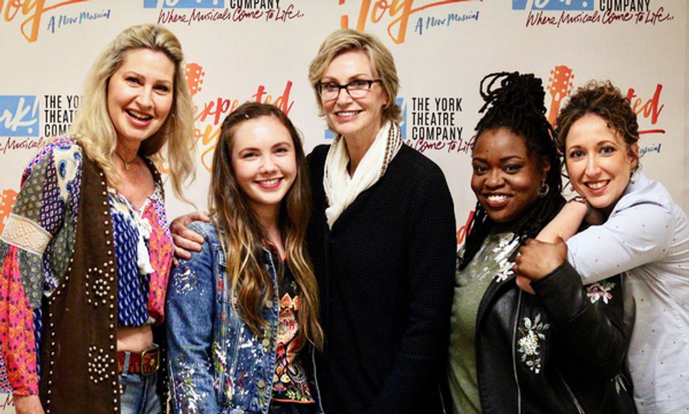 Photo Flash: Jane Lynch Visits Cast Of UNEXPECTED JOY  Image