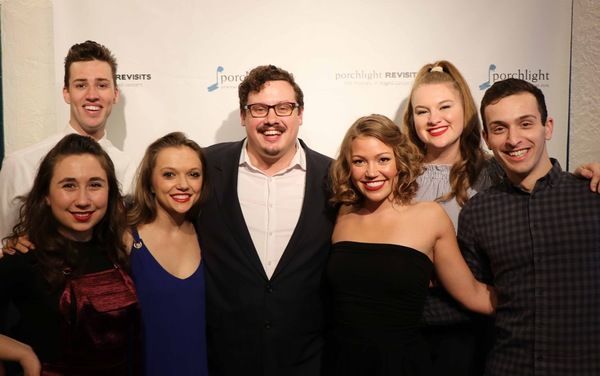 Director Christopher Pazdernik (center) with Roosevelt University acting/ensemble app Photo