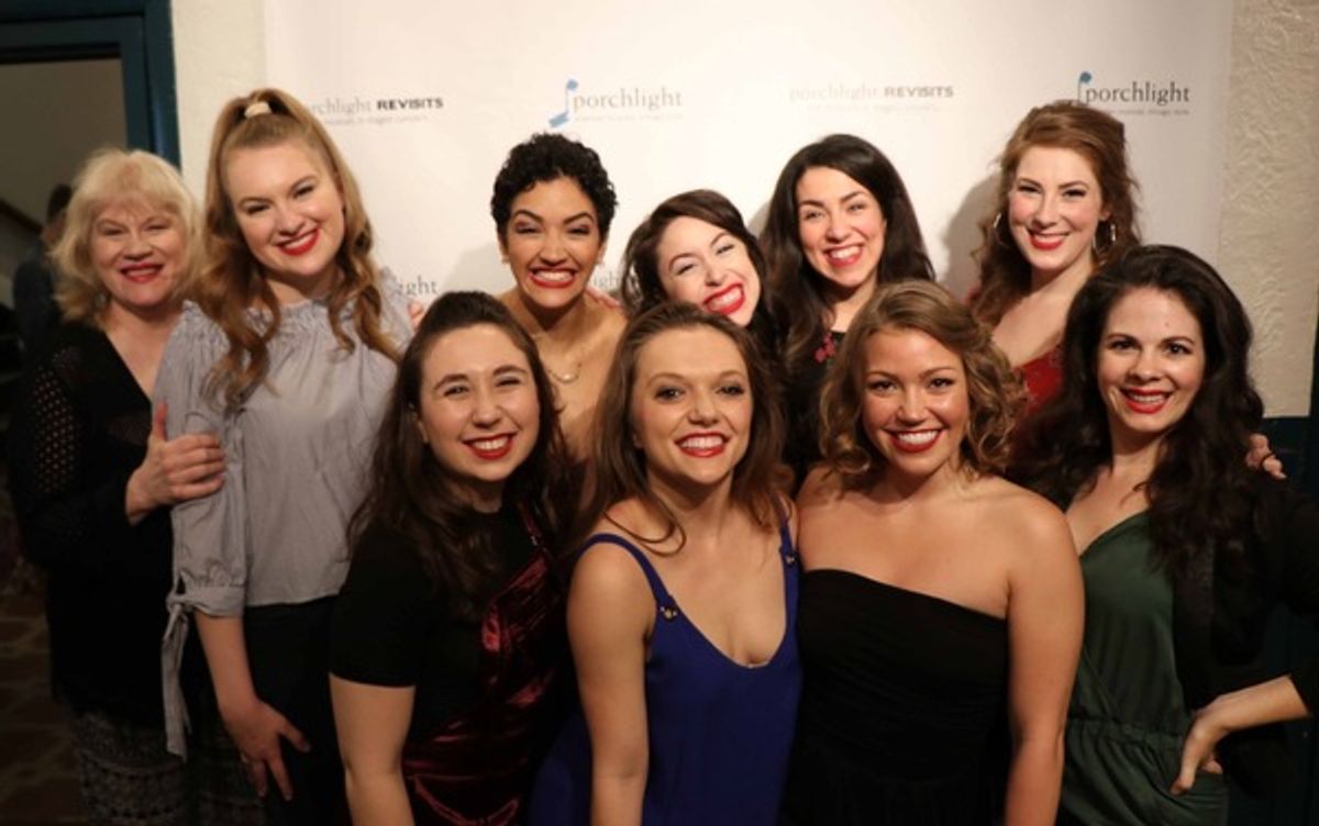 Nancy Voigts, Maeve Cosgriffe, Maria Montero, Anastasia Arnold, Desiree Gonzalez, Molly Kral, (bottom) Emma Parssi, Jenna Napolitano, TJ Tapp and Jenna Schoppe at 