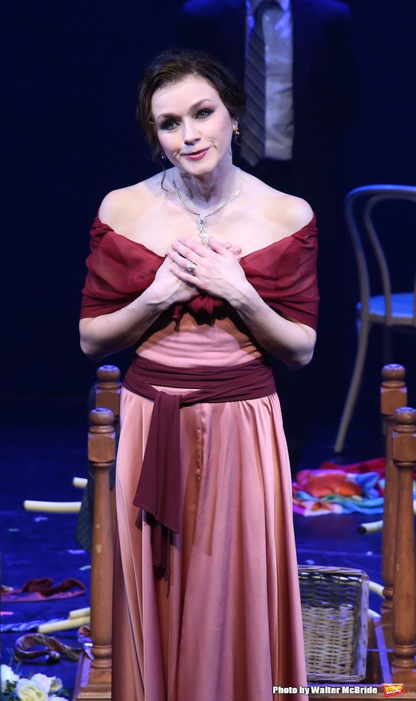 Irina Dvorovenko during the Opening Night Performance Curtain Call bows  for  'The Be Photo