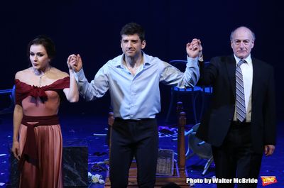 Irina Dvorovenko, Tony Yazbeck and Peter Friedman Photo