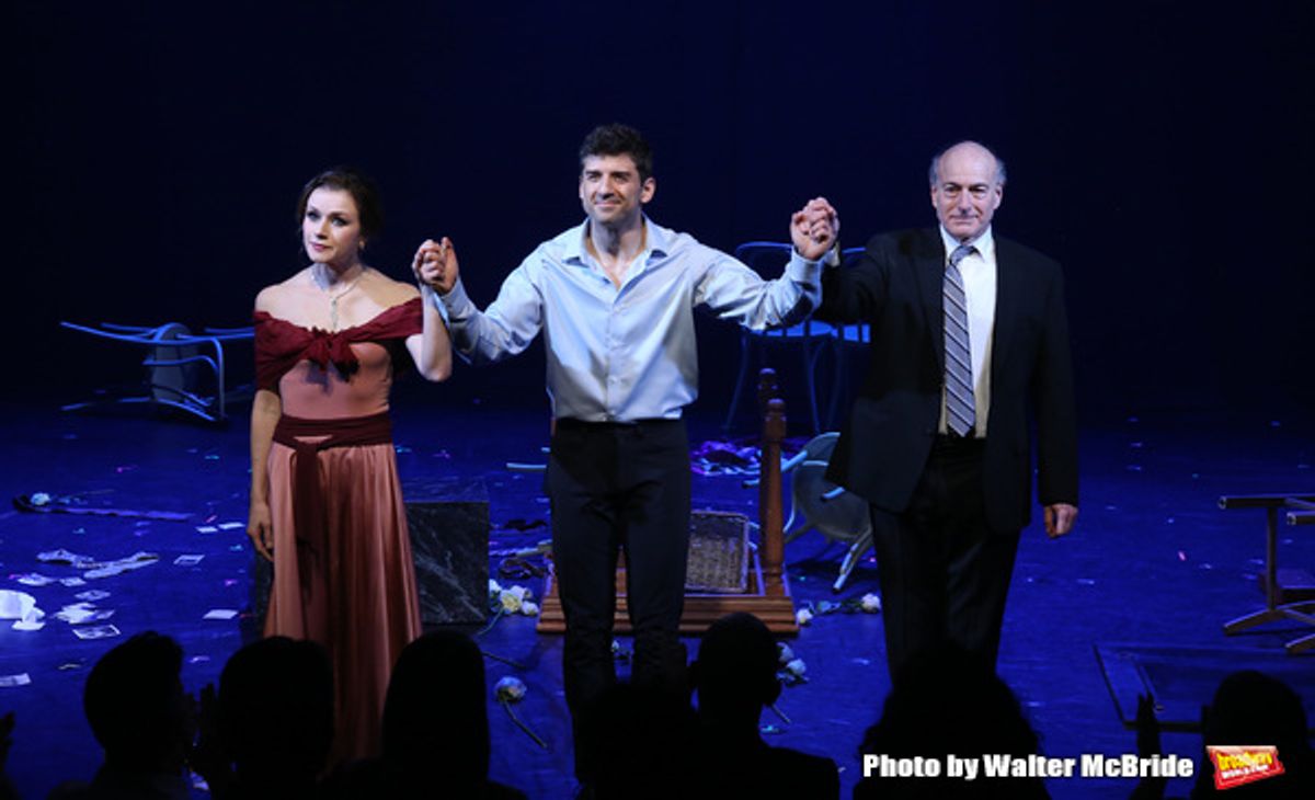 Irina Dvorovenko, Tony Yazbeck and Peter Friedman  at 