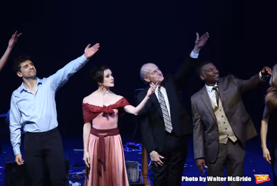Tony Yazbeck, Irina Dvorovenko, Peter Friedman, Teagle F. Bougere and cast  Photo