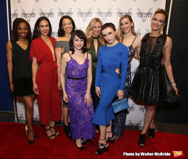 Irina Dvorovenko with the cast  Photo