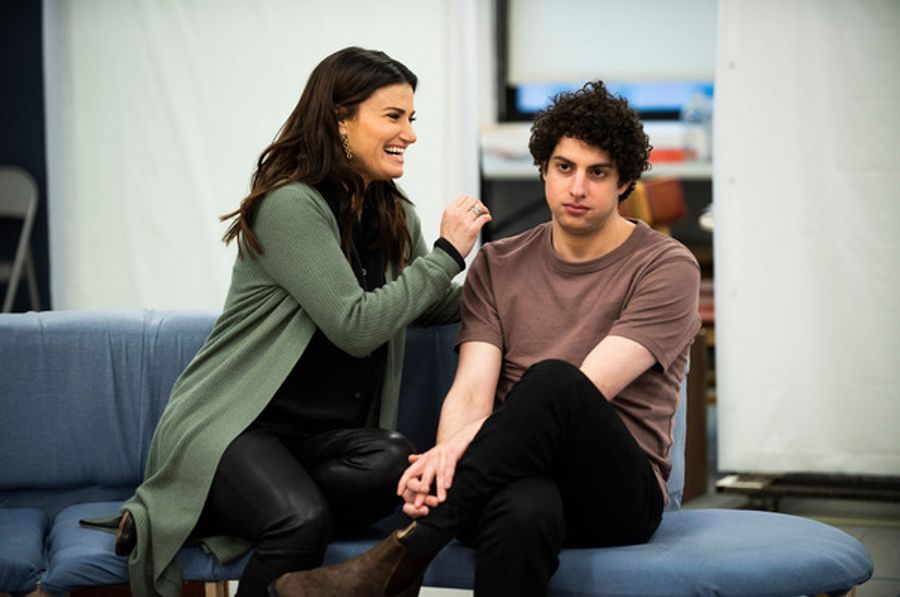Photo Flash: In Rehearsal with Idina Menzel and the Cast of SKINTIGHT Image