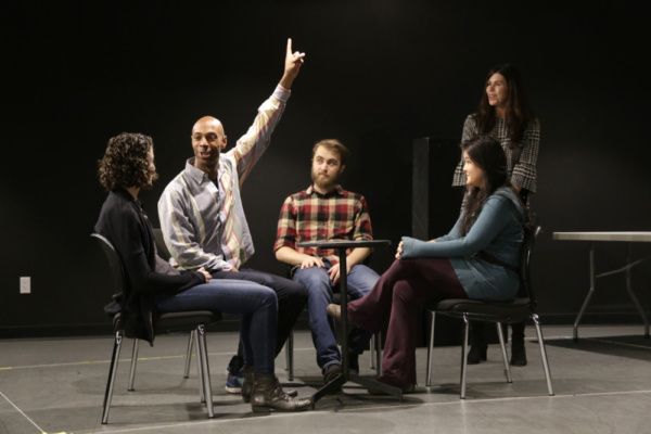 Becca Schneider, Jason C. Brown, Dominic F. Russo, Olivia Oguma, and Robin Galloway i Photo