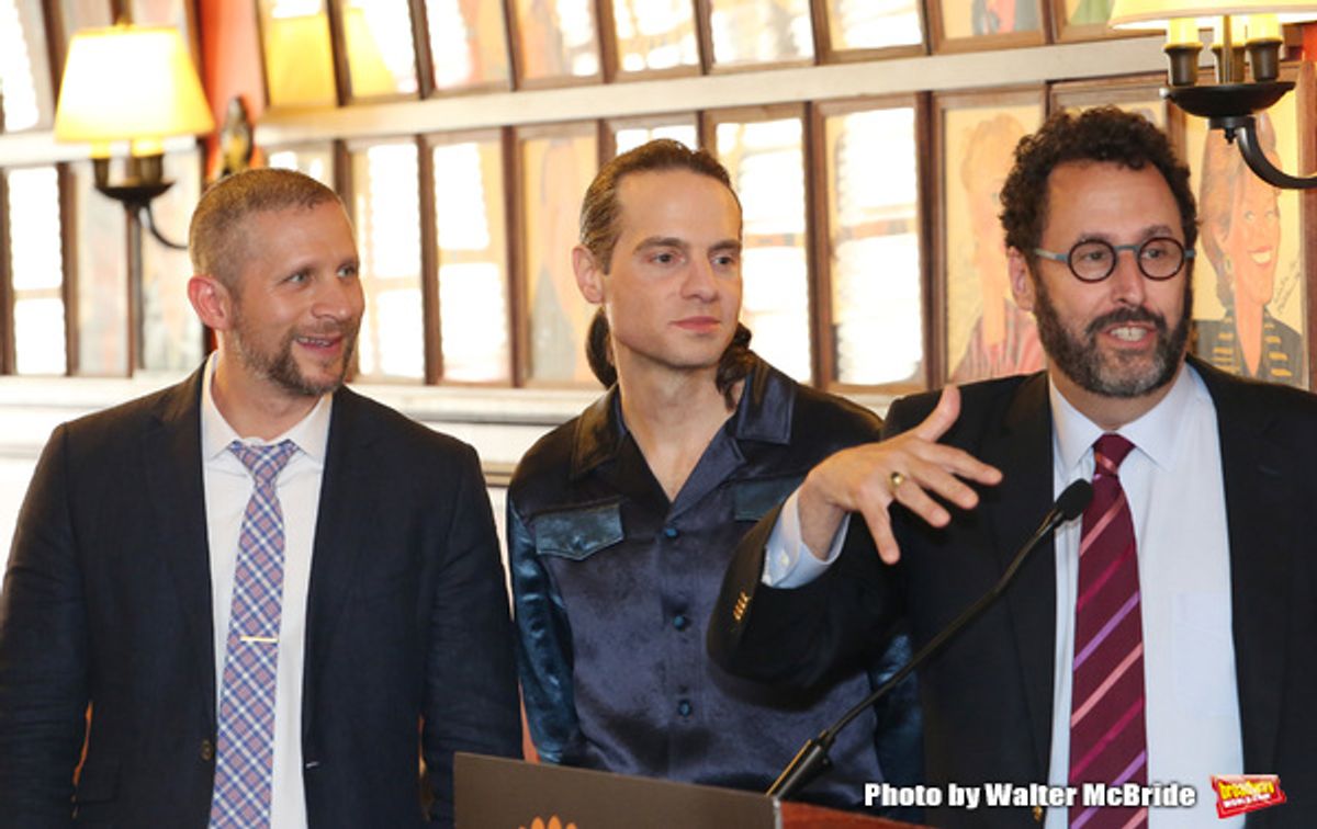 Tim Levy, Jordan Roth and Tony Kushner at 