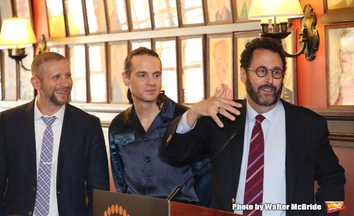 Tim Levy, Jordan Roth and Tony Kushner at 
