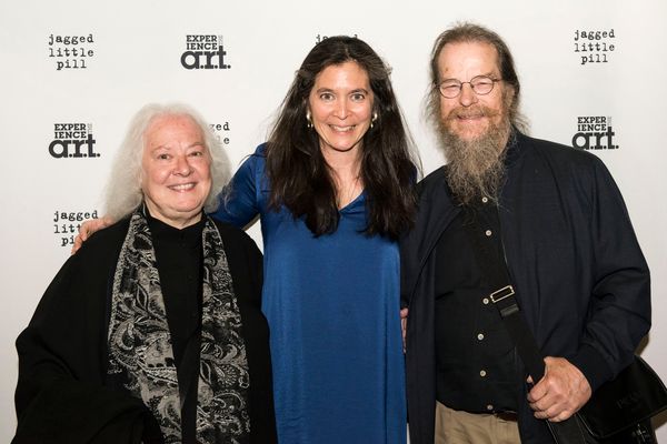 Diane  Paulus  with  Helen  and  David  Meyer Photo