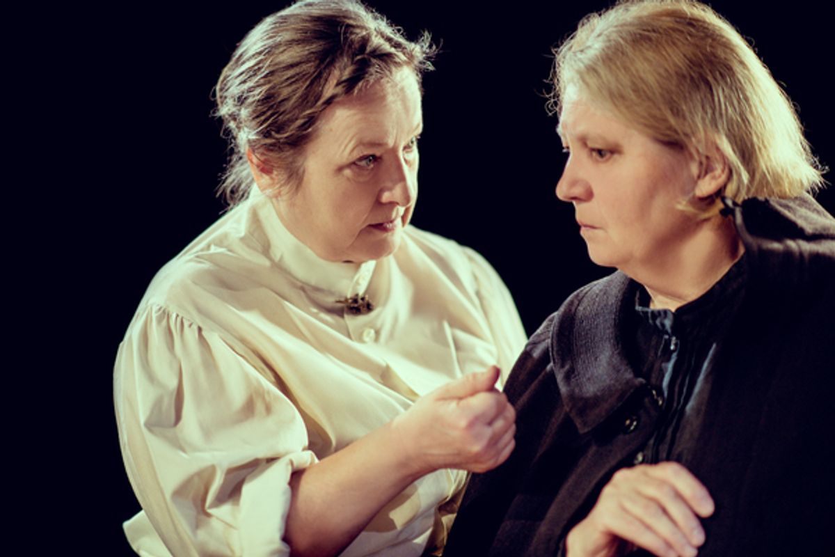 Veronica Roberts (Mrs Gascoyne) Tessa Bell-Briggs (Mrs Purdy) at 