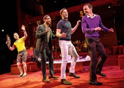 Robin de Jesus, Michael Benjamin Washington, Andrew Rannells and Jim Parsons Photo