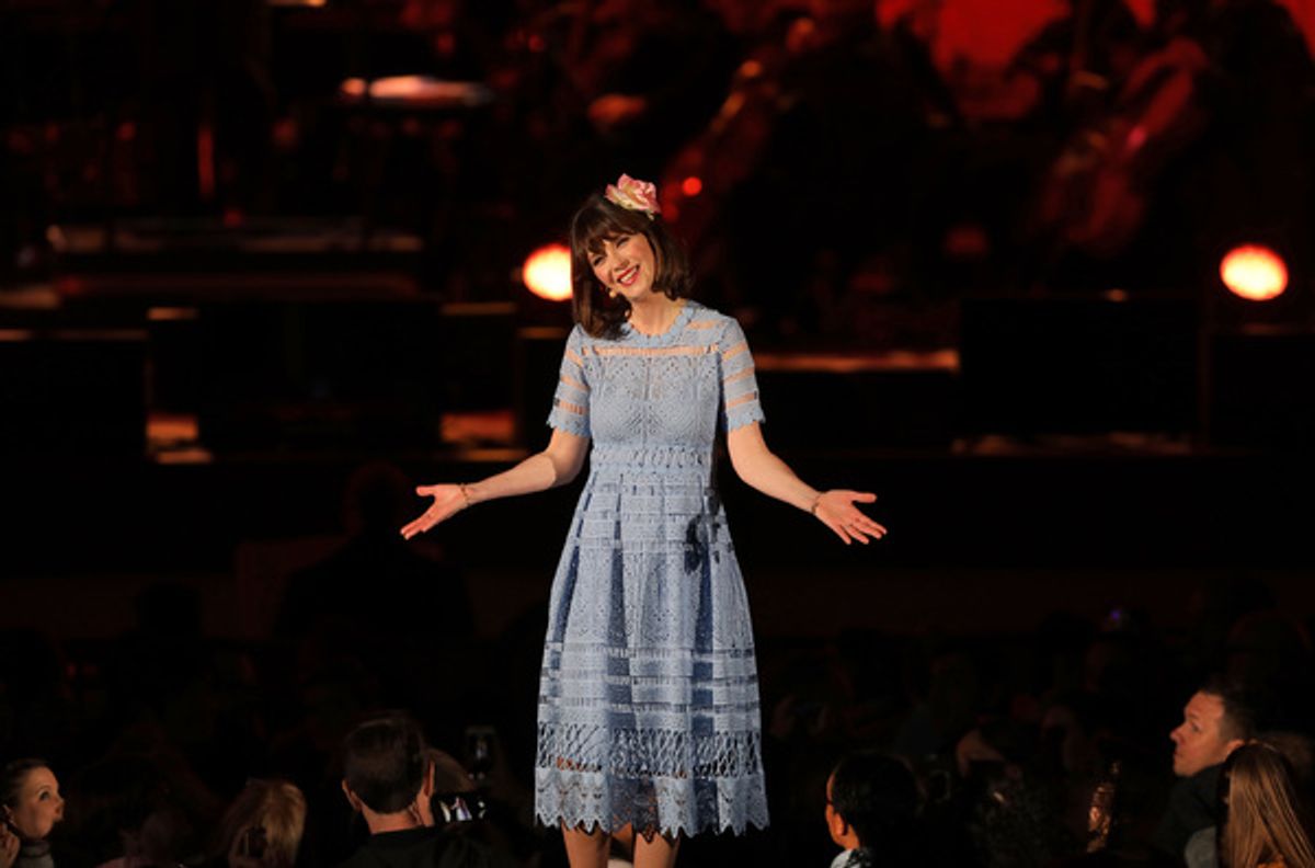 Zooey Deschanel as Belle at 