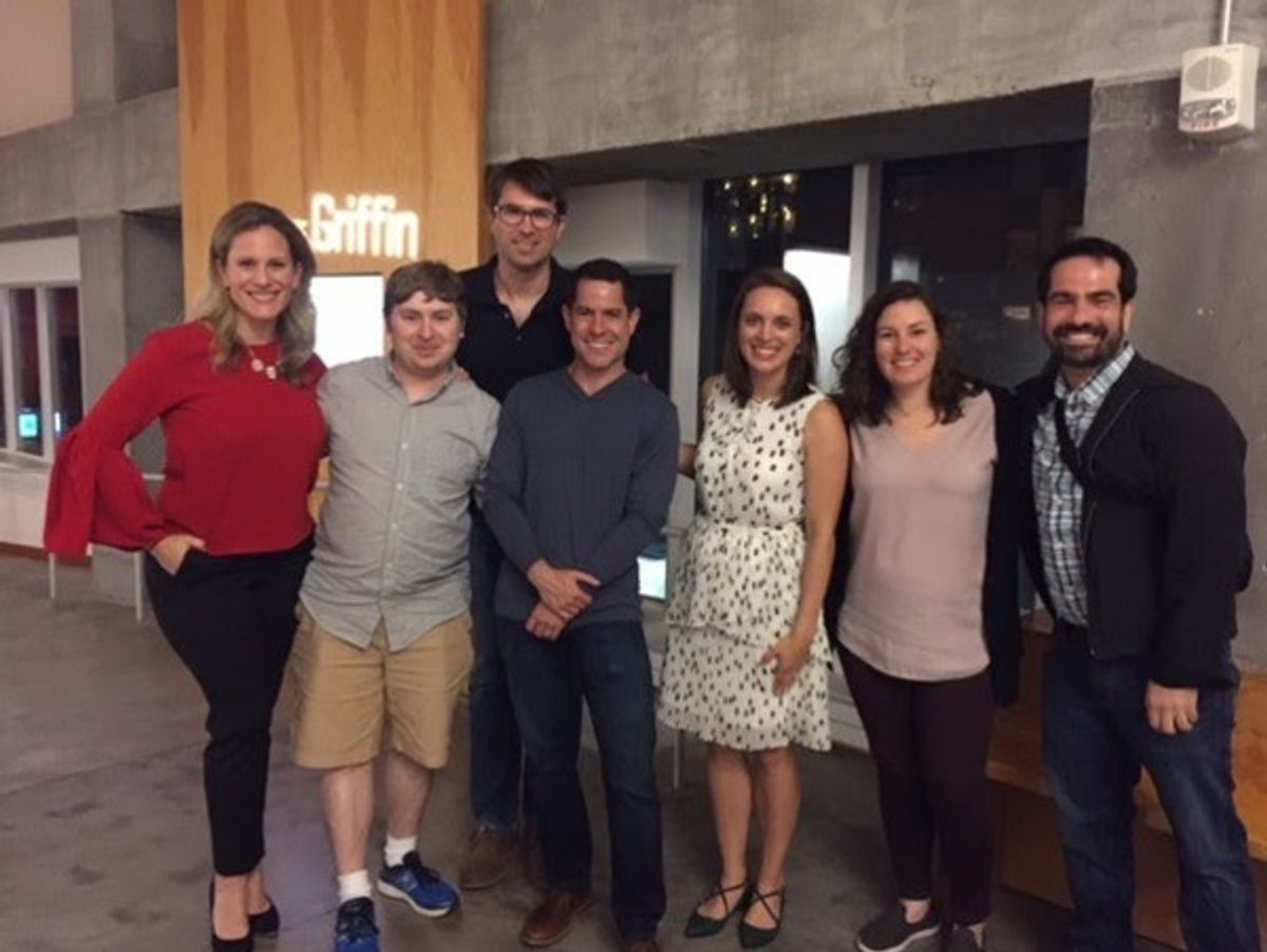 SOUND BITES 5.0 Judges
Pictured above: Kristy Cates, Zach Zamchik, Matt Murphy, Ken Cerniglia, Ciera Iveson, Casey McLain, and Stephen Nachamie at 