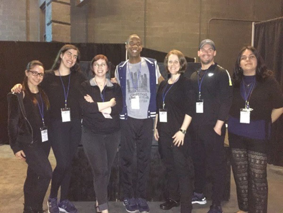 Adriana Guerrero Ferrer, Rachel Bass (ASM), Erin Edelstein* (ASM), Cory Ingraham, Amy Barrick, Brad Baker, and Emely Zepeda* (SM) at 