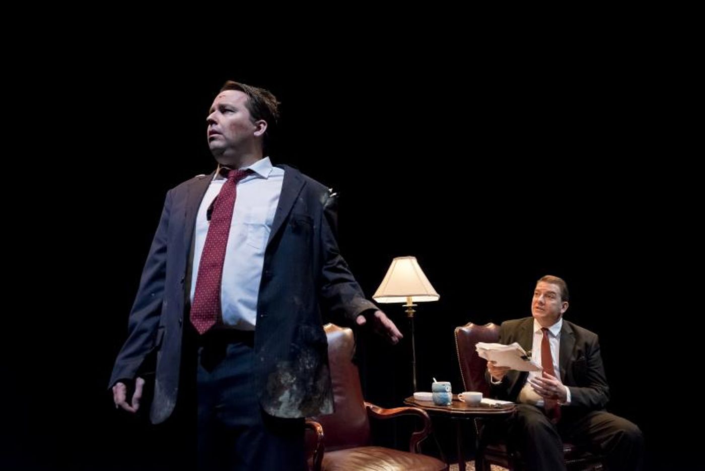 Review: JIM LEHRER AND THE THEATER AND ITS DOUBLE AND JIM LEHRER'S DOUBLE - Double the Jims, Double the Fun  Image
