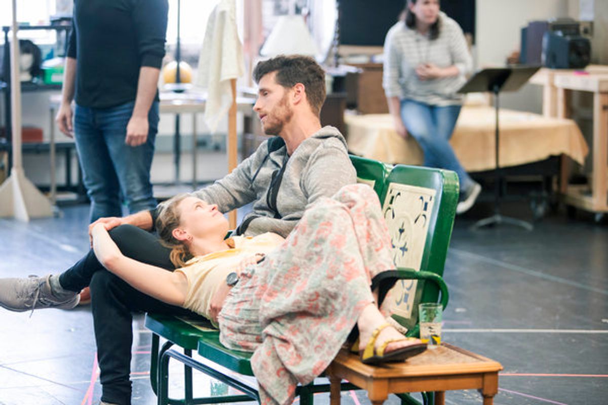 Jonah Platt (Marty) and Katie Brayben (Pearl) at 