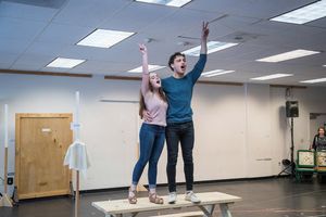 Brigid O’Brien (Alison) and Nick Sacks (Ross) @ BroadwayWorld Brigid O’Brien (Alison) and Nick Sacks (Ross) Photo