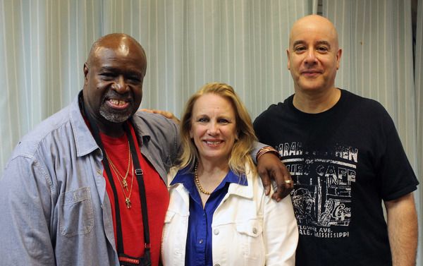 Akin Babatunde (writer /performer), Katherine Owens (director) and David Weiss (guita Photo