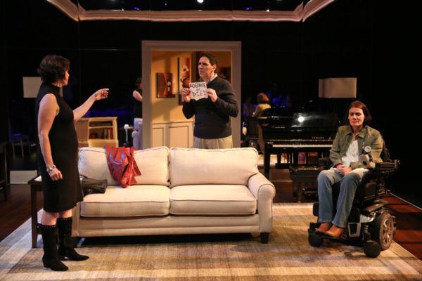 Pamela Sabaugh, Nicholas Viselli & Ann Marie Morelli in THE FOURTH WALL. Photo by Car Photo