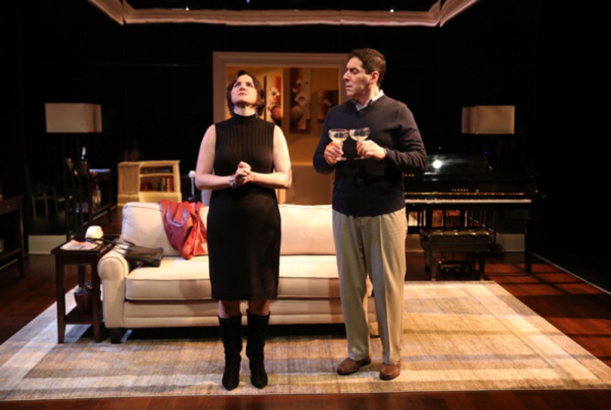 Pamela Sabaugh & Nicholas Viselli in THE FOURTH WALL. Photo by Carol Rosegg. at 