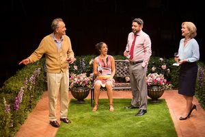 (from left) Mark Pinter as Frank Butley, Kimberli Flores as Tania Del Valle, Eddie Ma Photo