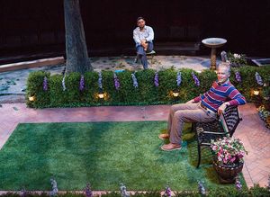 (from left) Eddie Martinez as Pablo Del Valle and Mark Pinter as Frank Butley in Nati Photo