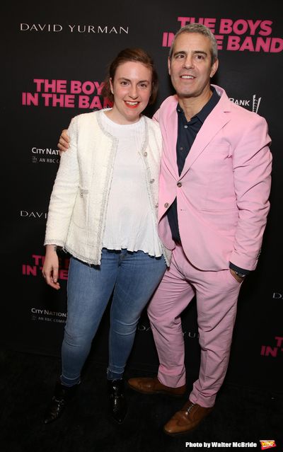 Lena Dunham and Andy Cohen  Photo