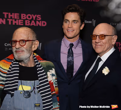Larry Kramer, Matt Bomer and Mart Crowley Photo