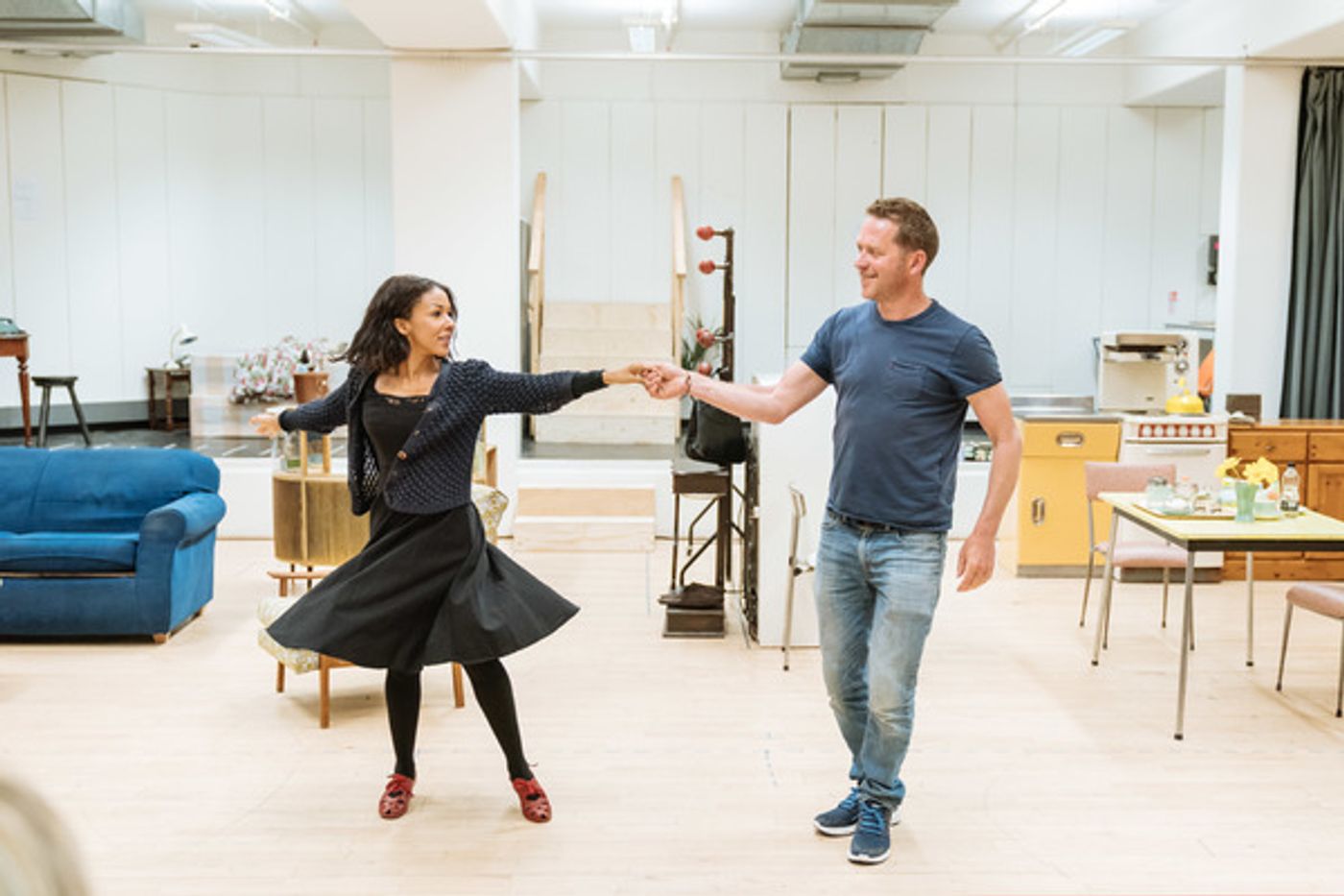 Photo Flash: In Rehearsal with Katherine Parkinson and the Cast of HOME, I'M DARLING  Image