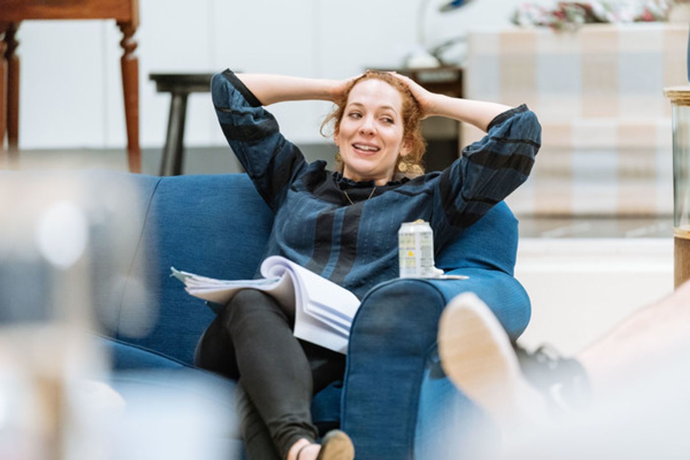 Photo Flash: In Rehearsal with Katherine Parkinson and the Cast of HOME, I'M DARLING  Image