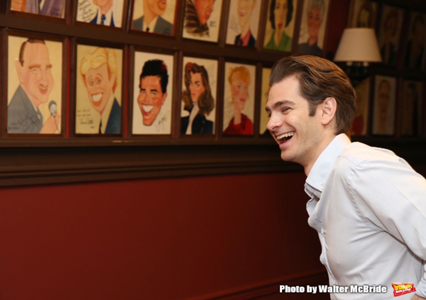 Photo Coverage: ANGELS IN AMERICA Star Andrew Garfield Celebrates His Sardi's Portrait!  Image