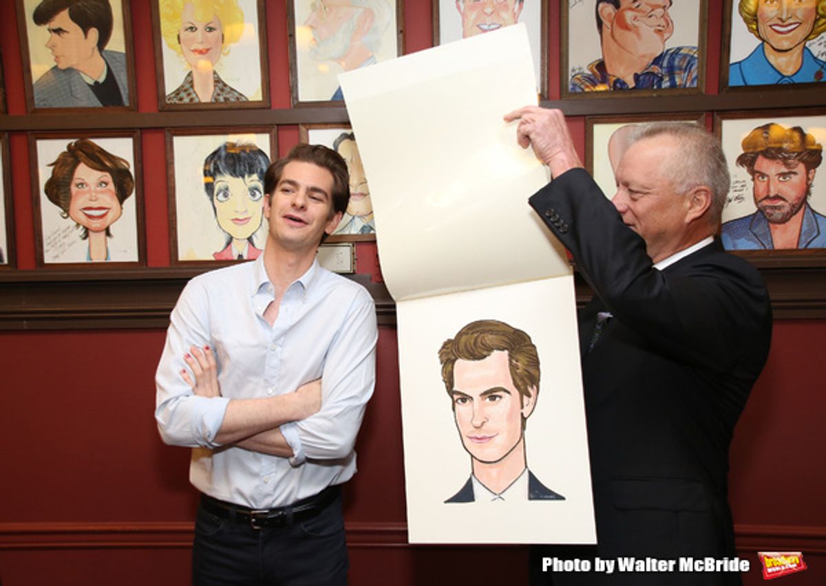 Andrew Garfield and Max Klimavicius at 